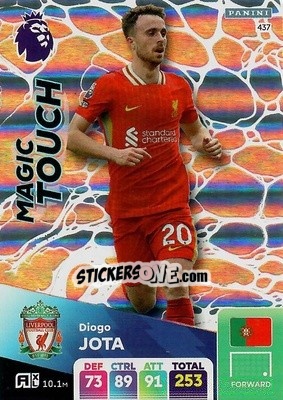 Sticker Diogo Jota - English Premier League 2024-2025. Adrenalyn XL
 n. 437 - Panini