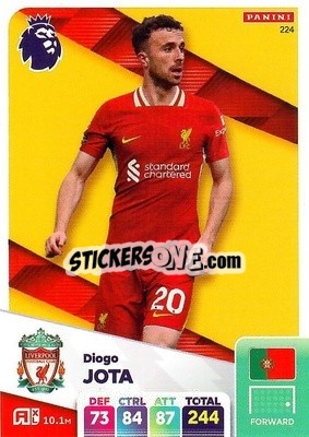 Sticker Diogo Jota - English Premier League 2024-2025. Adrenalyn XL
 n. 224 - Panini