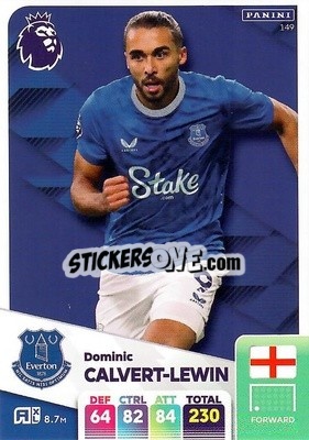 Sticker Dominic Calvert-Lewin - English Premier League 2024-2025. Adrenalyn XL
 n. 149 - Panini
