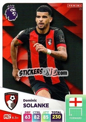 Sticker Dominic Solanke - English Premier League 2024-2025. Adrenalyn XL
 n. 21 - Panini