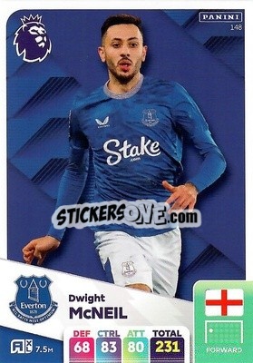 Sticker Dwight McNeil - English Premier League 2024-2025. Adrenalyn XL
 n. 148 - Panini