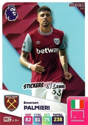 Sticker Emerson Palmieri - English Premier League 2024-2025. Adrenalyn XL
 n. 340 - Panini