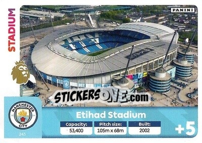 Sticker Etihad Stadium - English Premier League 2024-2025. Adrenalyn XL
 n. 243 - Panini
