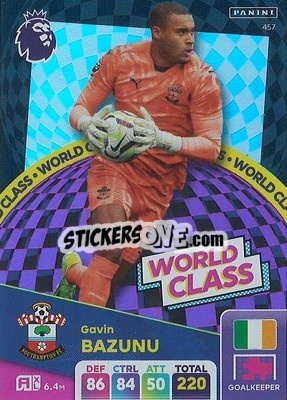 Sticker Gavin Bazunu - English Premier League 2024-2025. Adrenalyn XL
 n. 457 - Panini