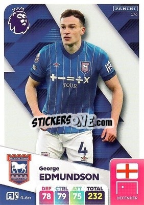 Sticker George Edmundson - English Premier League 2024-2025. Adrenalyn XL
 n. 176 - Panini