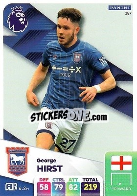 Sticker George Hirst - English Premier League 2024-2025. Adrenalyn XL
 n. 187 - Panini