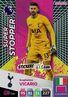 Sticker Guglielmo Vicario - English Premier League 2024-2025. Adrenalyn XL
 n. 374 - Panini