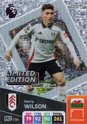 Figurina Harry Wilson - English Premier League 2024-2025. Adrenalyn XL
 n. LE-HW - Panini