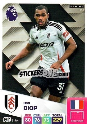 Sticker Issa Diop - English Premier League 2024-2025. Adrenalyn XL
 n. 159 - Panini