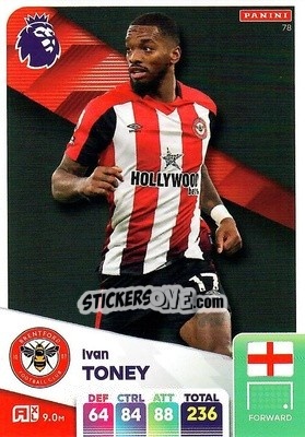 Sticker Ivan Toney - English Premier League 2024-2025. Adrenalyn XL
 n. 78 - Panini