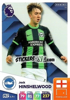 Sticker Jack Hinshelwood - English Premier League 2024-2025. Adrenalyn XL
 n. 94 - Panini