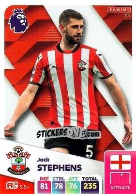 Sticker Jack Stephens - English Premier League 2024-2025. Adrenalyn XL
 n. 302 - Panini