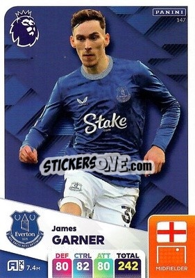 Sticker James Garner - English Premier League 2024-2025. Adrenalyn XL
 n. 147 - Panini
