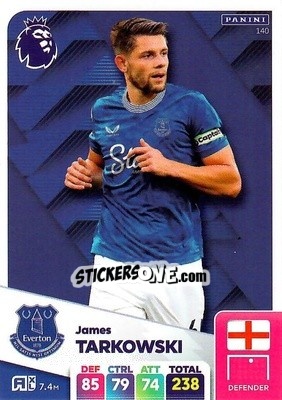 Sticker James Tarkowski - English Premier League 2024-2025. Adrenalyn XL
 n. 140 - Panini