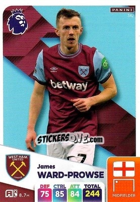 Sticker James Ward-Prowse - English Premier League 2024-2025. Adrenalyn XL
 n. 342 - Panini