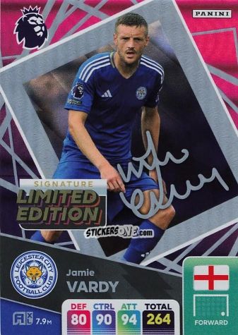 Sticker Jamie Vardy - English Premier League 2024-2025. Adrenalyn XL
 n. LEPS-JV - Panini