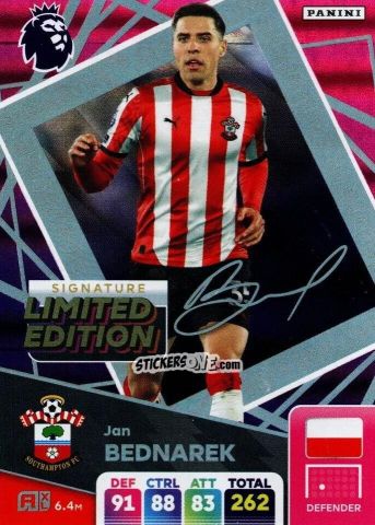 Sticker Jan Bednarek - English Premier League 2024-2025. Adrenalyn XL
 n. LEPS-JB - Panini