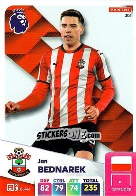 Sticker Jan Bednarek - English Premier League 2024-2025. Adrenalyn XL
 n. 306 - Panini