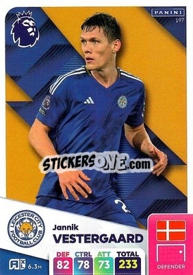 Sticker Jannik Vestergaard - English Premier League 2024-2025. Adrenalyn XL
 n. 197 - Panini