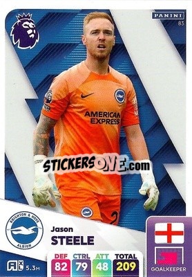 Sticker Jason Steele - English Premier League 2024-2025. Adrenalyn XL
 n. 83 - Panini
