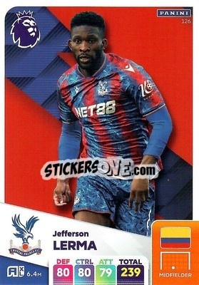Sticker Jefferson Lerma - English Premier League 2024-2025. Adrenalyn XL
 n. 126 - Panini