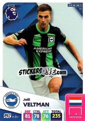 Sticker Joel Veltman - English Premier League 2024-2025. Adrenalyn XL
 n. 88 - Panini