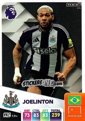 Sticker Joelinton - English Premier League 2024-2025. Adrenalyn XL
 n. 270 - Panini
