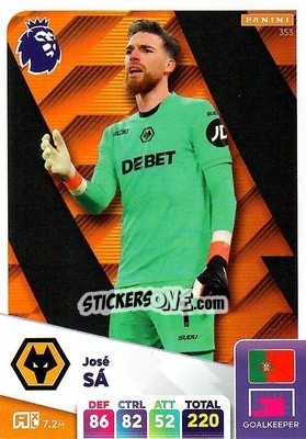 Sticker José Sá - English Premier League 2024-2025. Adrenalyn XL
 n. 353 - Panini