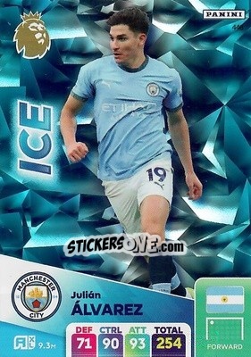Sticker Julián Álvarez - English Premier League 2024-2025. Adrenalyn XL
 n. 448 - Panini