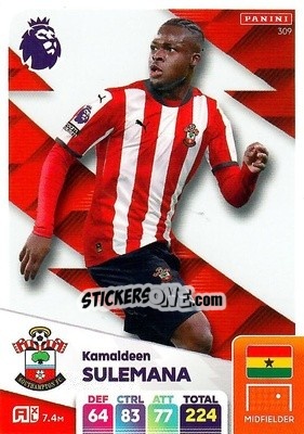 Sticker Kamaldeen Sulemana - English Premier League 2024-2025. Adrenalyn XL
 n. 309 - Panini