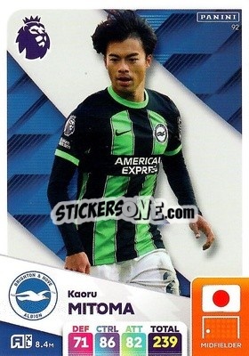 Sticker Kaoru Mitoma - English Premier League 2024-2025. Adrenalyn XL
 n. 92 - Panini