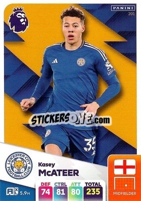 Figurina Kasey McAteer - English Premier League 2024-2025. Adrenalyn XL
 n. 201 - Panini