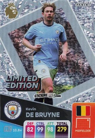 Sticker Kevin De Bruyne - English Premier League 2024-2025. Adrenalyn XL
 n. LE-KDB - Panini