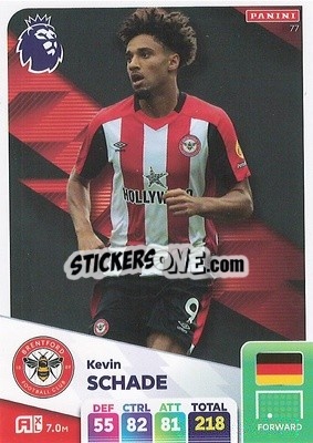 Sticker Kevin Schade - English Premier League 2024-2025. Adrenalyn XL
 n. 77 - Panini