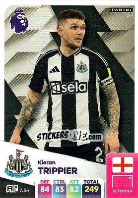 Sticker Kieran Trippier - English Premier League 2024-2025. Adrenalyn XL
 n. 264 - Panini