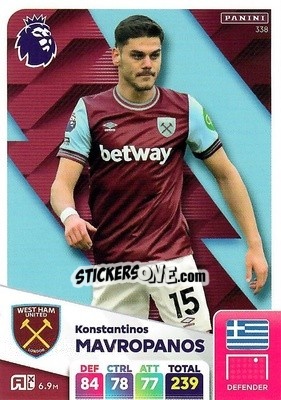 Sticker Konstantinos Mavropanos - English Premier League 2024-2025. Adrenalyn XL
 n. 338 - Panini