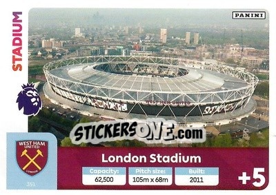 Sticker London Stadium - English Premier League 2024-2025. Adrenalyn XL
 n. 351 - Panini