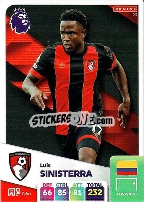 Sticker Luis Sinisterra - English Premier League 2024-2025. Adrenalyn XL
 n. 23 - Panini