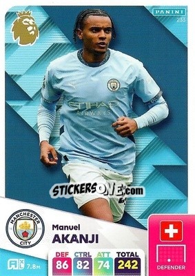 Sticker Manuel Akanji - English Premier League 2024-2025. Adrenalyn XL
 n. 233 - Panini