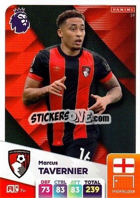Sticker Marcus Tavernier - English Premier League 2024-2025. Adrenalyn XL
 n. 19 - Panini