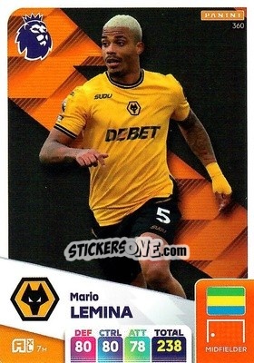 Sticker Mario Lemina - English Premier League 2024-2025. Adrenalyn XL
 n. 360 - Panini