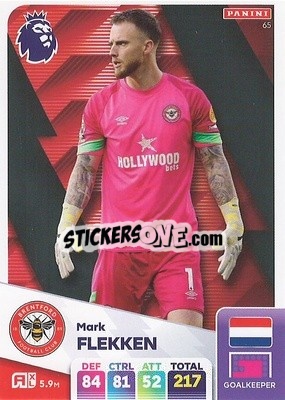Sticker Mark Flekken - English Premier League 2024-2025. Adrenalyn XL
 n. 65 - Panini