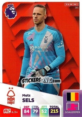 Sticker Matz Sels - English Premier League 2024-2025. Adrenalyn XL
 n. 281 - Panini