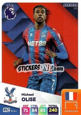 Sticker Michael Olise - English Premier League 2024-2025. Adrenalyn XL
 n. 125 - Panini