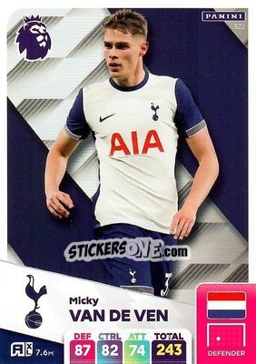 Sticker Micky van de Ven - English Premier League 2024-2025. Adrenalyn XL
 n. 322 - Panini