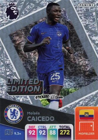 Sticker Moises Caicedo - English Premier League 2024-2025. Adrenalyn XL
 n. LE-MC - Panini