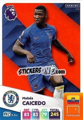Sticker Moisés Caicedo - English Premier League 2024-2025. Adrenalyn XL
 n. 112 - Panini
