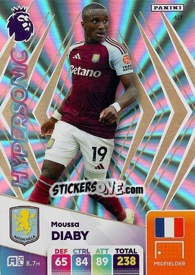 Sticker Moussa Diaby - English Premier League 2024-2025. Adrenalyn XL
 n. 417 - Panini
