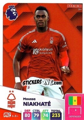 Sticker Moussa Niakhaté - English Premier League 2024-2025. Adrenalyn XL
 n. 284 - Panini