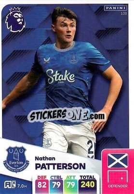 Sticker Nathan Patterson - English Premier League 2024-2025. Adrenalyn XL
 n. 138 - Panini